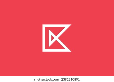 Plantilla vectorial de inspiración de diseño de logotipo de letra B K o C