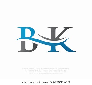  Letter B K Linked Logo