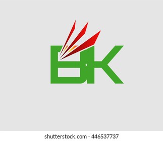 Letter B K Logo Stock Vector (Royalty Free) 446537737 | Shutterstock