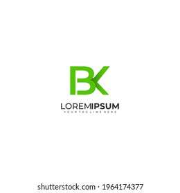 letter b with letter k modern logos business vector template