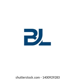 letter B L icon logo design concept