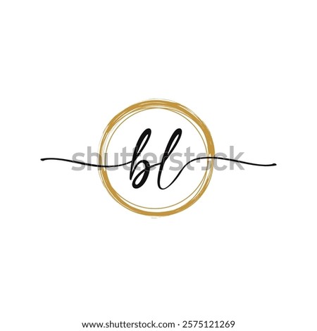 Letter B L Initial Beauty Logo Template