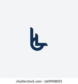 letter B and L logo with the concept of combining the letters B and L simply