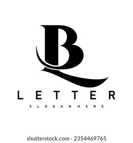 letter B L logo design vector art