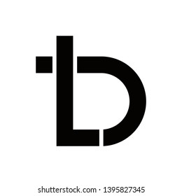 letter B and L logo, vector template illustration