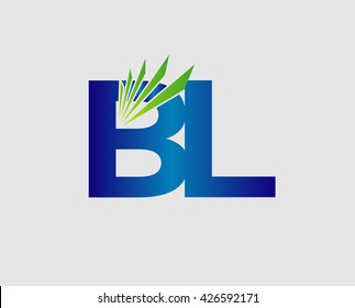 Letter B and L logo vector
