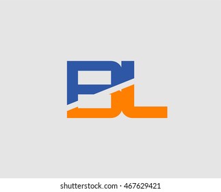 Letter B and L logo vector
