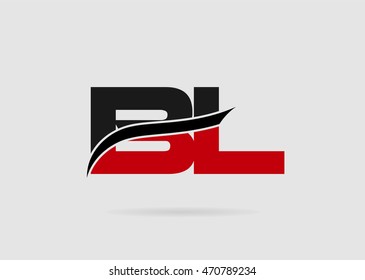 Letter B and L logo vector
