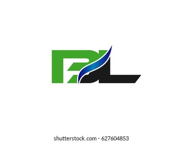 Letter B and L logo vector
