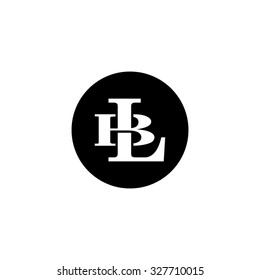 Letter B And L Monogram Circle Logo