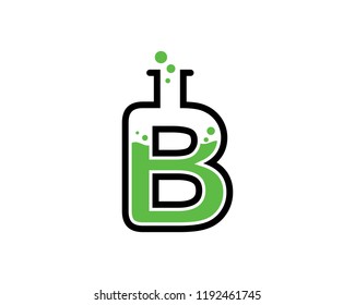 Letter B Lab Logo Template Design Vector, Emblem, Concept Design, Creative Symbol, Icon