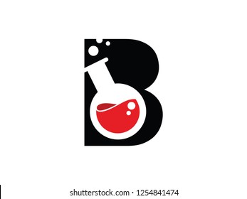 Letter B Lab Logo Template, Symbol, Icon