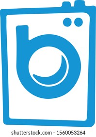 Letter b for laundry company