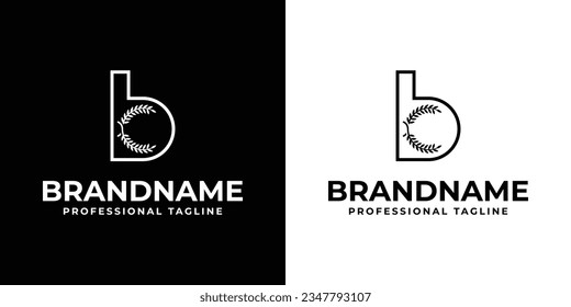 Letter B Laurel Logo, suitable for any business related to Laurel with B initial.