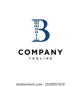 Letra B Lei ícone logotipo modelo vetorial