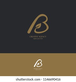 letter B leaf logo