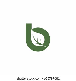 LETTER B LEAF LOGO