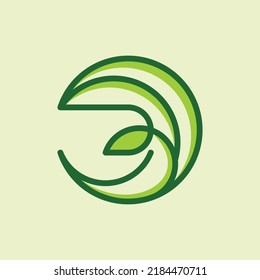 Letter B Leaf Logo Design