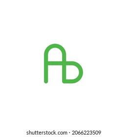 
einfaches Logo für Buchstaben A und B