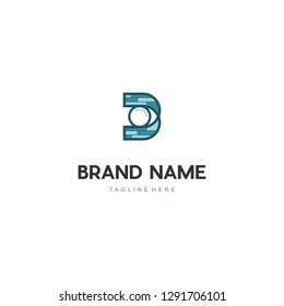 Letter B Lens Camera Pixel Abstract Creative Business Modern Logo