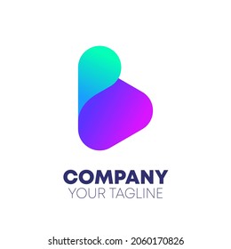 Letter B Lettermark Logo Design