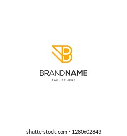 Letter B Line Abstract Creative Business Modern Logo
