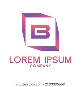 Letter B line logo design.Creative minimal linear monogram symbol. Universal elegant vector sign design. Premium type of business logo. Graphic alphabet symbol for technology identity