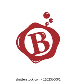 Letter B Liquid Logo Template 