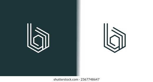 Letter B llogo design element vector with modern concept