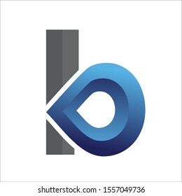 letter b logo 3d design