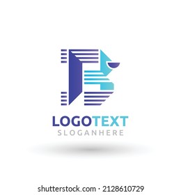 Logotipo de la letra B, logotipo abstracto