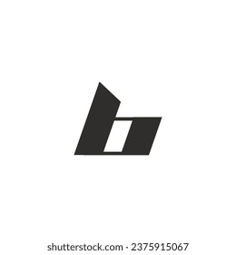 Letter B logo with aesthetic or retro style