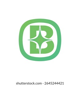Letra B logotipo, B logotipo, conjunto de logotipo AI, design moderno e mínimo, inspirado na tecnologia, ícones e símbolos coloridos, adequado para inteligência artificial, inovação, marca, start-ups e identidade digital.