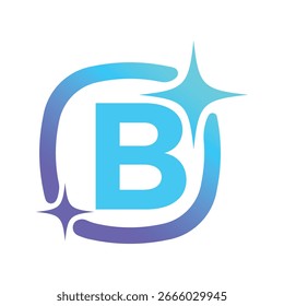 Logo de la letra B, logotipo de la letra B, sistema del logotipo de la IA, diseño moderno y mínimo, iconos y símbolos coloridos inspirados en la tecnología, convenientes para la inteligencia artificial, la innovación, la marca, las empresas incipientes, y la identidad digital.
B 