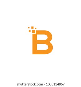 Letter B logo. Alphabet Vector.