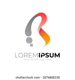 Logo und Babydesign-Vorlage des Buchstaben B, 3D-Logos, B-Symbole 