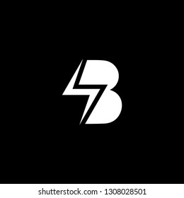 LETTER B LOGO, BLACK WHITE