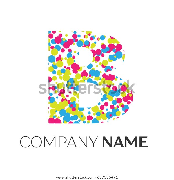Letter B Blue Red Stock (Royalty Free) 637336471