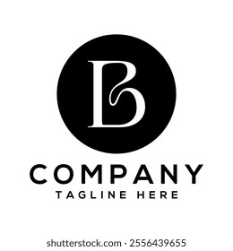 Letter B logo brand identity design vector illustration.