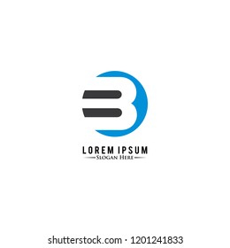 
Letter B Logo. C Letter Design Vector