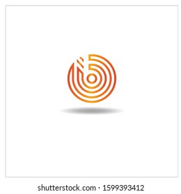 The Letter B logo can be used for application icons. in orange.