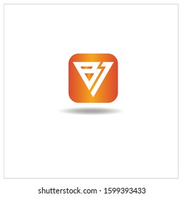 The Letter B logo can be used for application icons. in orange.