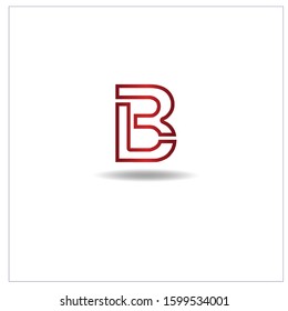 The Letter B logo can be used for application icons. with a red gradient color.