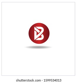 The Letter B logo can be used for application icons. with a red gradient color.