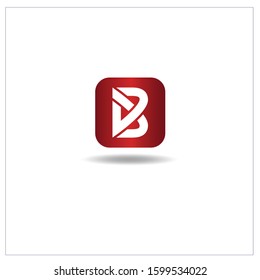 The Letter B logo can be used for application icons. with a red gradient color.