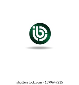 The Letter B logo can be used for application icons. with a green gradient color.