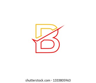 Letter B logo with checklist shape