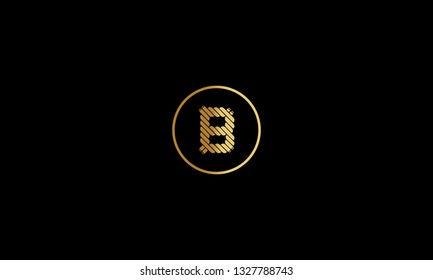 LETTER B LOGO WITH CIRCLE FRAME FOR LOGO DESIGN OR ILLUSTRATION USE