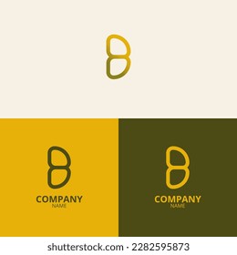 the letter b logo with a clean and modern style also uses a luxurious gold gradient color, which is perfect for strengthening your company logo branding