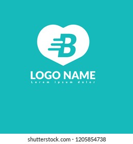 letter B logo concept